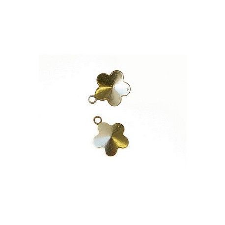 Stick-on support for flower 10mm GOLD COLOR x1
